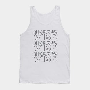 Check Your Vibe Aesthetic Retro Style Tshirt Tank Top